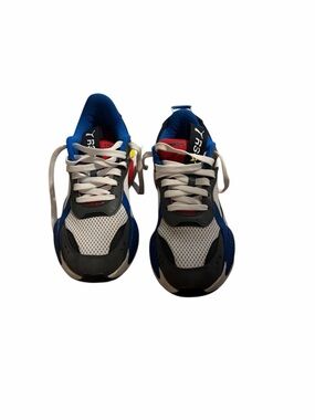 Puma Blue, Red and White Running Sneakers